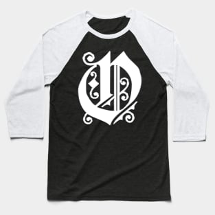 Silver Letter O Baseball T-Shirt